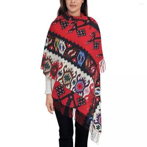 Sciarpe Stampa personalizzata Boho Kilim Sciarpa modello tribale etnico Donna Uomo Autunno Tappeto persiano turco Scialli stile antico Avvolge