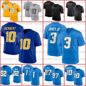 10 Justin Herbert Trikot 3 Derwin James Jr. 52 Khalil Mack Fußball Austin Ekeler 97 Joey Bosa JC Jackson Mike Williams Asante Quentin Johnston