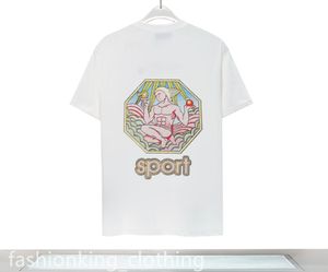 Męskie koszulki Tshirts Tshirts TEE TEES Summer Designer Men Ubranie Man Casual Letter Print Odzież Modna Szorki Rękaw