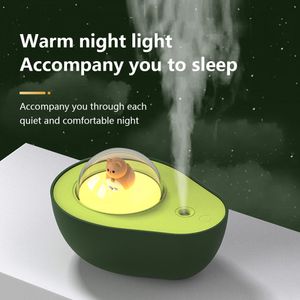 Diffusori di oli essenziali 210ml Umidificatore d'aria Avocado Spruzzatore Elettrico Nebbia fredda Creatore di diffusori di aromi sonici Forniture per camera da letto Soggiorno 230525