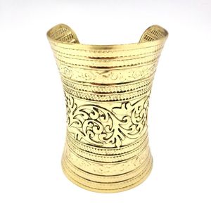 Armreif, Vintage-Relief-Blumen-Rattan, weit offen, Armband für Frauen, Tibet, ethnische Übertreibung, Herren-Manschettenarmbänder, Armreifen, Boho-Zigeunerschmuck