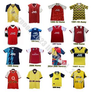 アーセンレトロハイベリーサッカージャージ2000 01 02 03 04 05 06 07 Vieira Galla Football Shirt Pires Henry Reyes 1986 88 Bergkamp 1990 91 92 93 94 99 Adams Wright Cole Dixemort