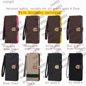 Top Fashion L Wallet Phone Cases für IPhone 14 pro max 13 mini 12 11 XS XR X 8 7 Plus Flip Ledertasche L geprägte Mobiltelefonabdeckung Samsung alle Modelle Note 10 20 S21 xinjing03