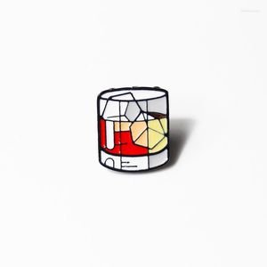 Brooches Whisky With Vodka Enamel Pin Strong Wine Brooch Backpack Clothes Lapel Delicious Drink Jewelry Gift For Alcoholic Drinker