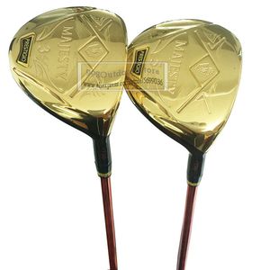 아이언 골프 클럽 Maruman Majesty Prestigio P10 Fairway Woods 3wood 5wood Loft R S Flex Graphite Shaft 및 Headcover 230526