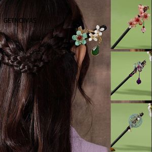 Hårklämmor Barrettes Vintage Stick Chopsticks Vackra stift som gör tillbehör för Women Girl Slhair