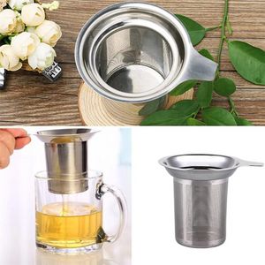 Ny Mesh Tea Infuser återanvändbar te -sil rostfritt stål Tekanna Löst teblad Kryddfilter för kaffekökverktyg DHL G0526