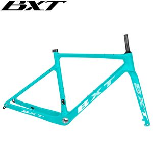Carbon Fiber Road Bike Frame Set with Disc Brake, 700C47C Cyclocross Bicycle, Fully Hidden Cable, 230525