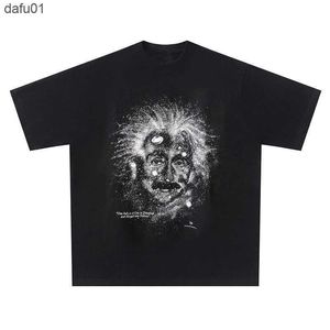 T-shirt da uomo Estate T-shirt da uomo Harajuku T-shirt vintage Uomo Donna Migliore qualità Tessuto pesante Punk T-shirt allentata Manica corta nero S-4XL L230520 L230520