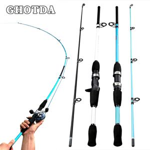 Hastes de pesca de barco GDA Baitcasting haste de 1,5m 1,8m m haste de atração de energia moldagem girando WT 3G-21G Ultra Light Boat Lure Fishing Haste 230525