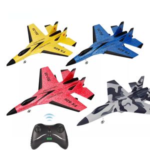 Aeronaves elétricas/RC Aeronaves SU-35 Remote Control Airplane 2.4G RC Drone Glider Plano Rádio Controle de aeronaves Voador Modelo Epp Plane de espuma Toy RC Toys for Kids 230525