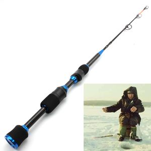 Båtfiskespöar Lägsta vinst Vinter på isfiskestång 65 cm 75G Kol Tungt Ultrasort Spinning Rod Travel Högkvalitativ fiskeutrustning 230525