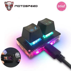 Tastiere Gateron Switch K2 Motospeed K2 Tastiera da gioco OSU professionale Mini tastiera Hot Swap Music Game Keyboard Wired Mechanical G230525