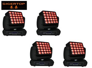 4 Units 5x5 led Osram lamp 25x12w rgbw 4in1 matrix moving head light newest design rectangle flood light colorful voice control6648934