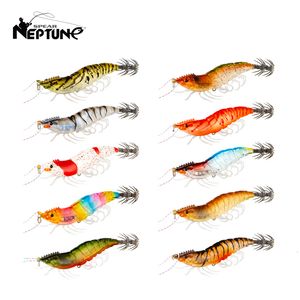 Baits Lures Luminous Squid Jig Hook Fishing Lures 8cm 15g Soft Foot Octopus Lure Wood Shrimp Cuttlefish Artificial Hard Bait For Sea Tools 230525