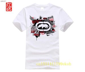 メンズTシャツecko_unltdカスタムメンホワイトTシャツティー2023ファッションTシャツ安いティー2023ホットティーブラックサイズS-3XL面白いTシャツティーL230520