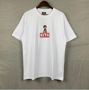 High Streetmens T-shirty Kith Street View Wydrukowane krótko-rękawowe kobiety Mężczyźni Kafelki dla mężczyzn i kobiet bawełniane topy