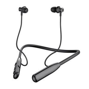 Bluetooth v 5.3 fones de ouvido sem fio Pescoço pendurado pescoço Enc Latência inferior Música Sports Sports Gaming fone de ouvido à prova de suor para Android para dispositivo móvel universal