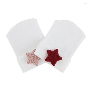 Berets Warm Beanie With Star Pattern Four Seasons Cap Fashion Casual Knitted Cute Soft Hat Baby Boy Girl Elastic Bonnet