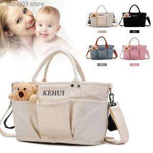 DIAPER Väskor ZK20 NY DIAPER BAG Ryggsäck Cartoon Cute Mother and Baby Bag stor kapacitet Lätt rese Mammapåse T230526