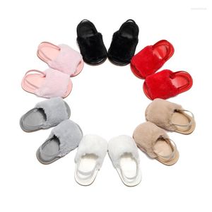 First Walkers Children's Lovely Sandals Summer Plush Baby Shoes Soft Sole Anti-slip Comfortable Walking For Girls