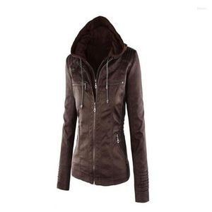 Women's Leather Autumn And Winter Women Jacket Zipper Motorcycle Coat Short Paragraph PU Large Size 3XL-7XL