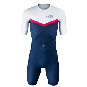 Racing sätter MPC Speed ​​Triathlon Suit Mens Short Sleeve Road Bike Cycling Jumpsuit Kläder Skinsuit Bodysuit Outfit