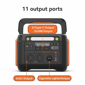 Flashfish 1000W Power Power Central 110V-230V CA Saída Gerador solar 278400mAh 1030Wh Solar Backup Power para ao ar livre