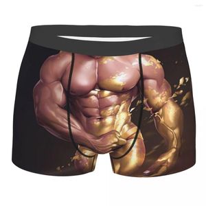 Mutande Sexy Hunk Boy Muscoloso Gay Muscle Art Boxer Pantaloncini Mutandine Maschile Stretch Pride Slip Intimo