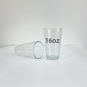 16oz Sublimation Glass Pint Cup Wine Glasses Tumbler Beer Mug Blank Drinking Tumbler Juice Milk Cups Water Container 480ml