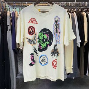 Men's T-Shirts New Novelty 2022 Men Skull Head Monster Stop T Shirts T-Shirt Hip Hop Skateboard Street Cotton T-Shirts Tee Top Kenye #R90 L230520