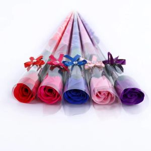 Valentine Rose Rose Soop Flor Bath Bath Flowers para namorada Favores de casamento Festive Party Supplies