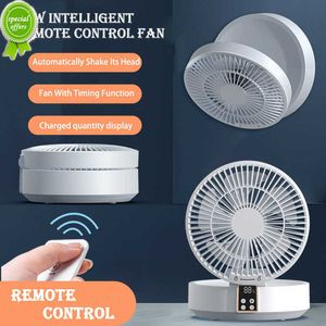 New Fans With Remote Control 2023 Portable Rechargeable Ceiling Usb Electric Folding Fan Night Light Air Cooler Home-appliance Home