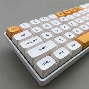 Klawiatury PBT Keycap XDA Profil-bar barwnik spersonalizowany angielski rosyjski japoński limit klawiszowy do gier mechanicznej klawiatury dla wiśni MX Switch G230525