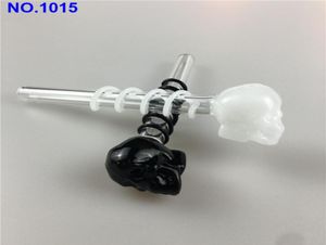 MOQ Beliebtes farbiges Great Pyrex 55039039skull Glass Oil Burner Pipe Thick 5 Color Glass for Oil Rigs Glass Water Pipe oo6924859