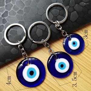 Keychains Evil Eye Keychain Car Lycka till Lucky Charm Skydd Diy Nyckelkedjor Väggmonterade dörr och fönsterdekorationer för män