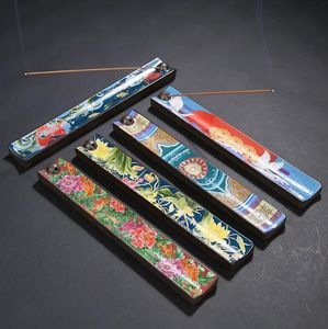Ceramics Incense Stick Holder Fragrance Lamps Ash Catcher Incense Burner Home Decoration Censer Tool 6 Colors