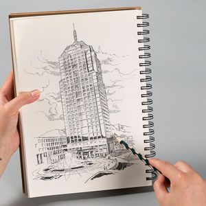 Notate Professional Sketchbook grube pape notatnik Diary Art School Supplies ołówek rysunek notatnik malarstwa 230525