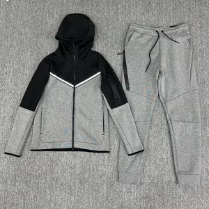 Tracksuit män tjock teknisk fleece byxor sportkläder hoodies jackor rymd bomullsbyxor kvinnors bottnar joggar man spring jacka muti mens sport casual classic 56