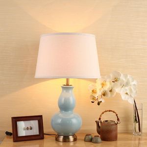 Table Lamps Modern Simple American Ceramic Lamp Bedroom Bedside Creative Wedding Luxury Living Decorative