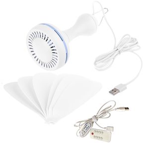 Other Home Garden 6 Leaves 5V USB Ceiling Fan Air Cooler USB Powered Hanging Tent Hanger Fans for Camping Outdoor Dormitory Home Bed 230525