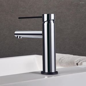Bathroom Sink Faucets SKOWLL Widespread Sinlg Hole Deck Mount Vainty Mixer Tao Polished Chrome KP-1003