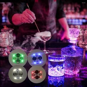 Table Mats Mini Glow LED Bottle Light Stickers Festival Nightclub Bar Party Vase Decoration Glorifier Drink Cup Mat 5 Modes