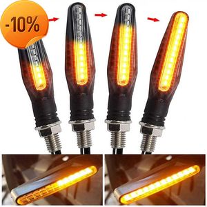 NOWOŚĆ 2/4PCS Universal LED Motorcycle Turn Signal Sygnał 12V Woda Blinker Zgięta motocyklowa lampka sygnałowa Lampa sygnałowa