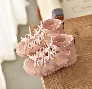 First Walkers sell summer fashion Roman boots High top girls sandals kids gladiator toddler child high quality shoes 230525