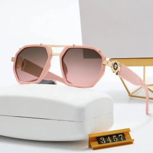 Cute fashion pink young girl sunglasses women glasses woman hexagonal sunglasses for men leisure time goggle european style Adumbral Ornamental eyeglasses