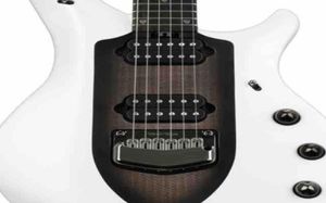 Custom Shop Ernie Ball Music Man John Petrucci Majesty Blanc Noir Center Guitare Électrique Tremolo Bridge Micros Actifs 9V Ba2305274