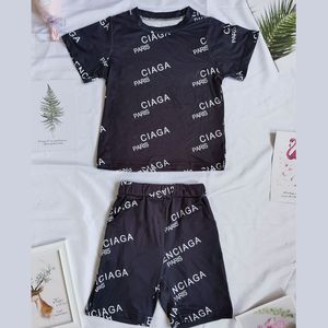 Infantil baby letra especial letra de verão conjunto crianças shorts de manga curta conjuntos de 5 cores