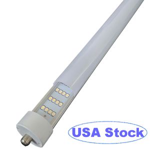 T8/T10/T12 8 Fuß LED-Leuchtstoffröhre, 8 Fuß Einzelstift-FA8-Sockel, 144 W 18000 LM, 6500 K Kaltweiß, 8 Fuß 4-reihige LED-Leuchtstofflampen (250 W-Ersatz), mattierte milchige Abdeckung crestech168