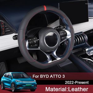 Coperchio del volante per byd ATTO 3 2023-Present Auto Wheels Cover Accessori per auto interni in pelle